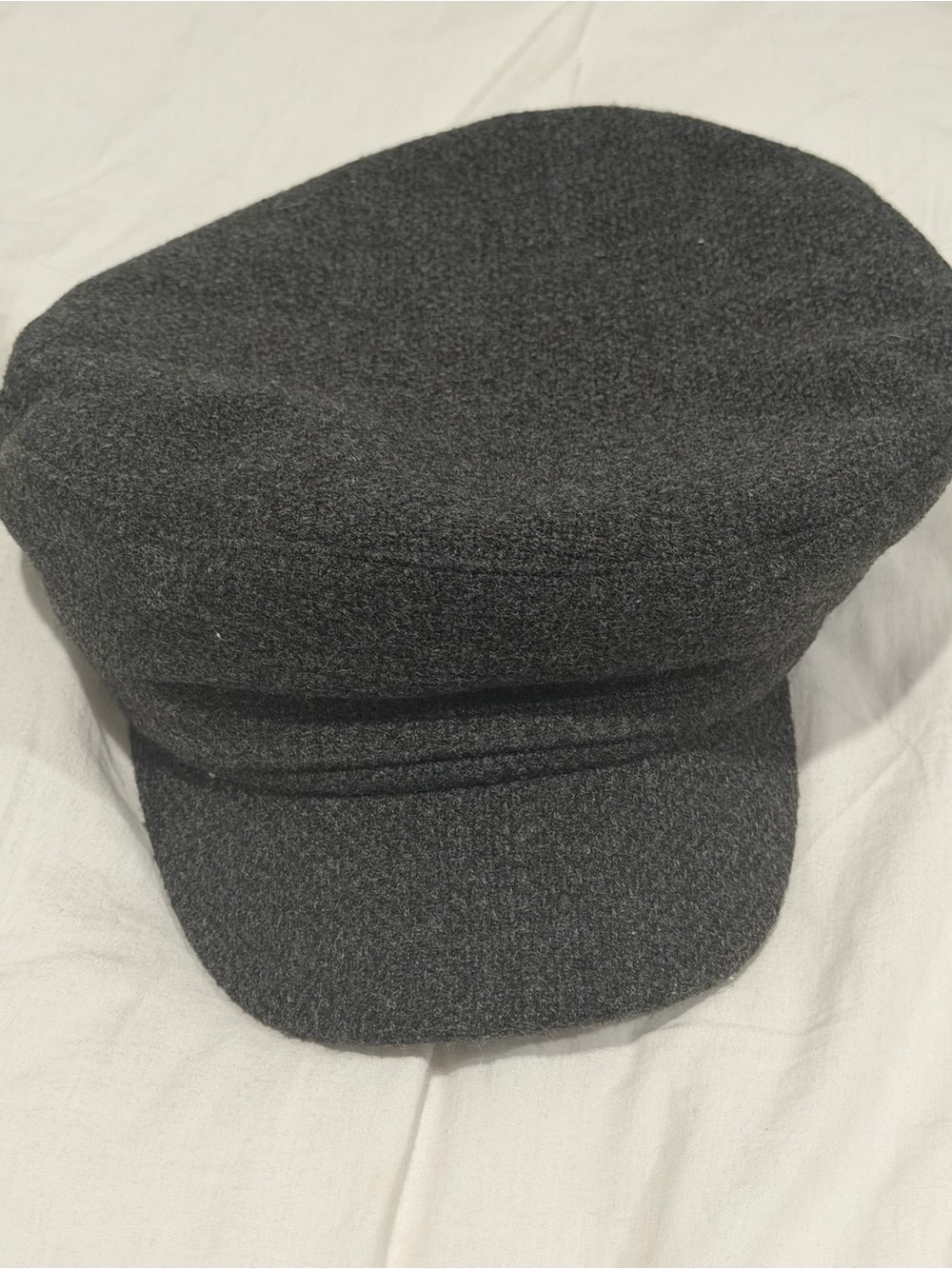 Mango Dark Gray Quilted Lined Hat